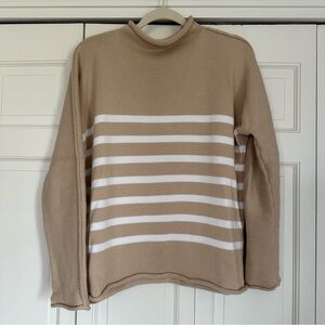 Frank & Eileen Monterey Sweater - Tan & White
